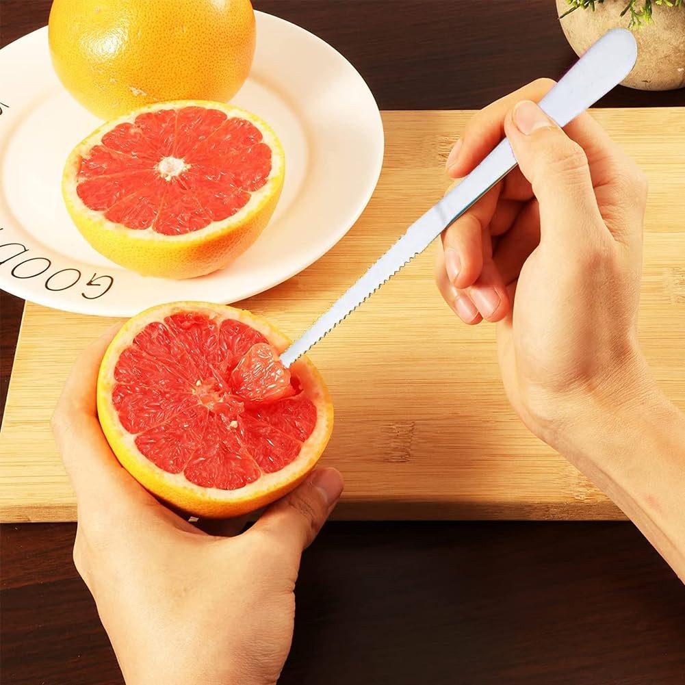Grapefruit Spoons 6 Pieces Set 5 Stainless Steel Grapefruit Spoon and 1 Grapefr gallery