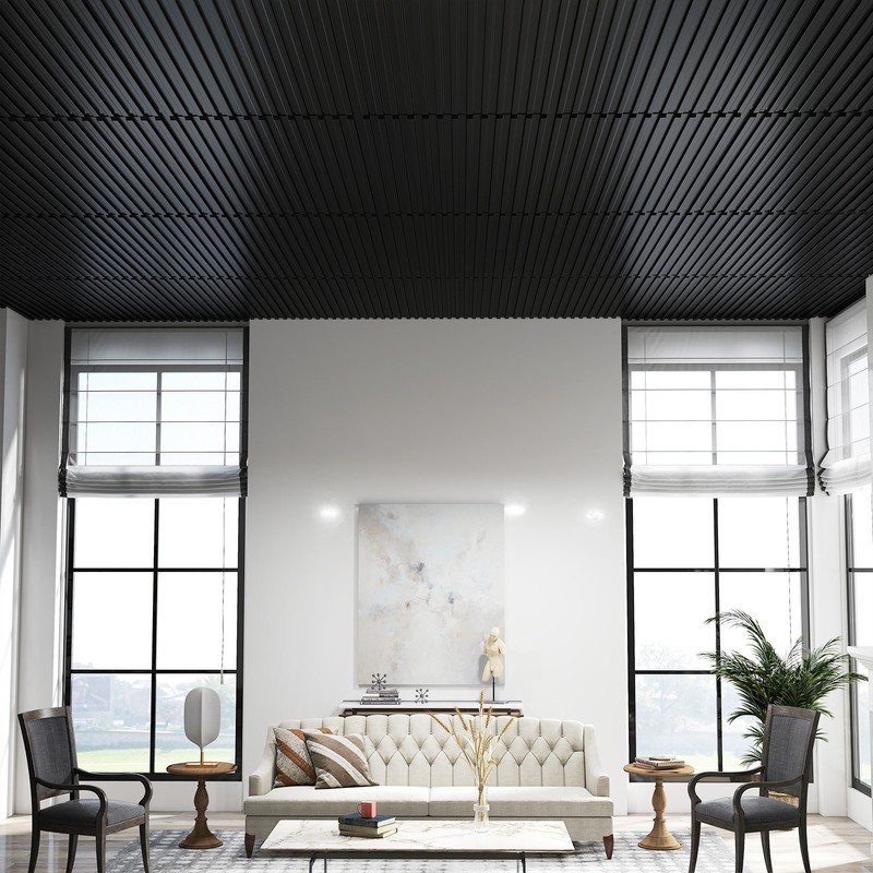 12-Pack PVC Slat Wall Panels, 3D Fluted Panels for Interior Wall Decoration gallery