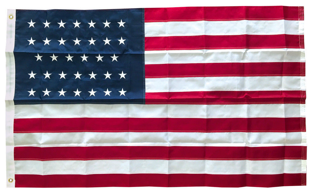 3x5 Ft Embroidered Nylon 34 STARS Gettysburg Flag US Civil War USA (Linear) gallery