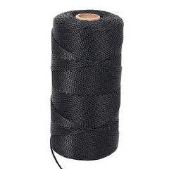 Mason Line String, 1000ft 18 UV-Resistant Black Nylon String, 1.3mm Thick Dur…