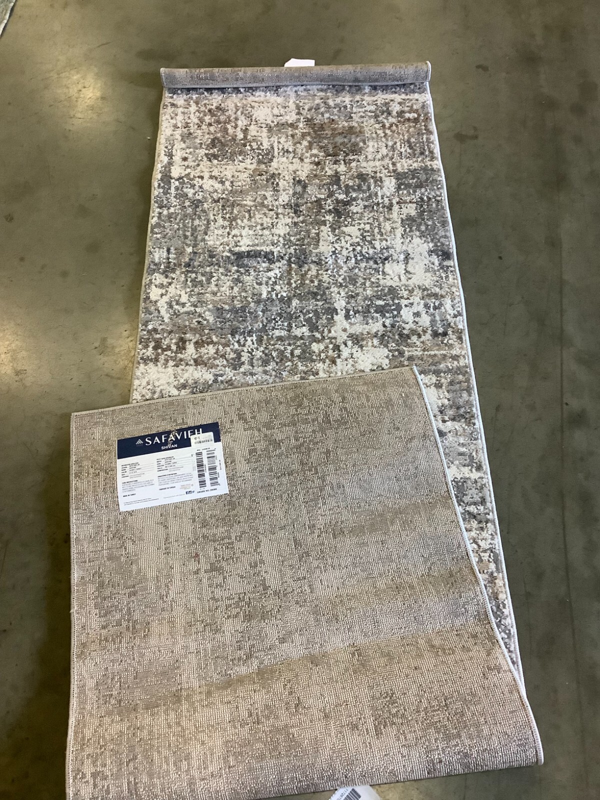 IVORY / GREY 2'-2" x 8'-0" Flaw in Rug, Reduced Price 1172675608 SHV195F-28 gallery