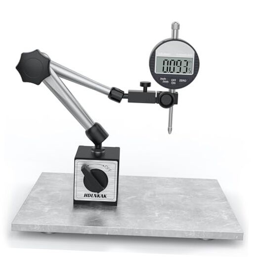 Electronic Digital Dial Indicator Gauge and Magnetic 176lbs/80kg Magnetic Base gallery