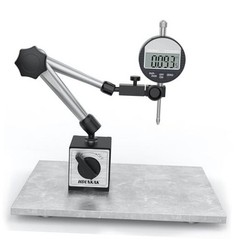 Electronic Digital Dial Indicator Gauge and Magnetic 176lbs/80kg Magnetic Base