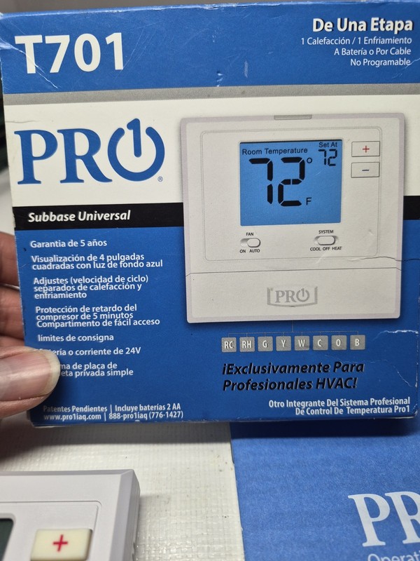 Pro1 T701 Low Voltage Non-Programmable Thermostat gallery