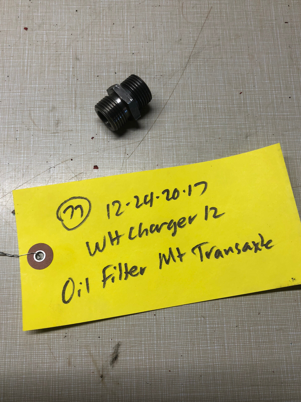 Wheel Horse Charger 12 Tractor Transaxle Oil Filter Stud gallery