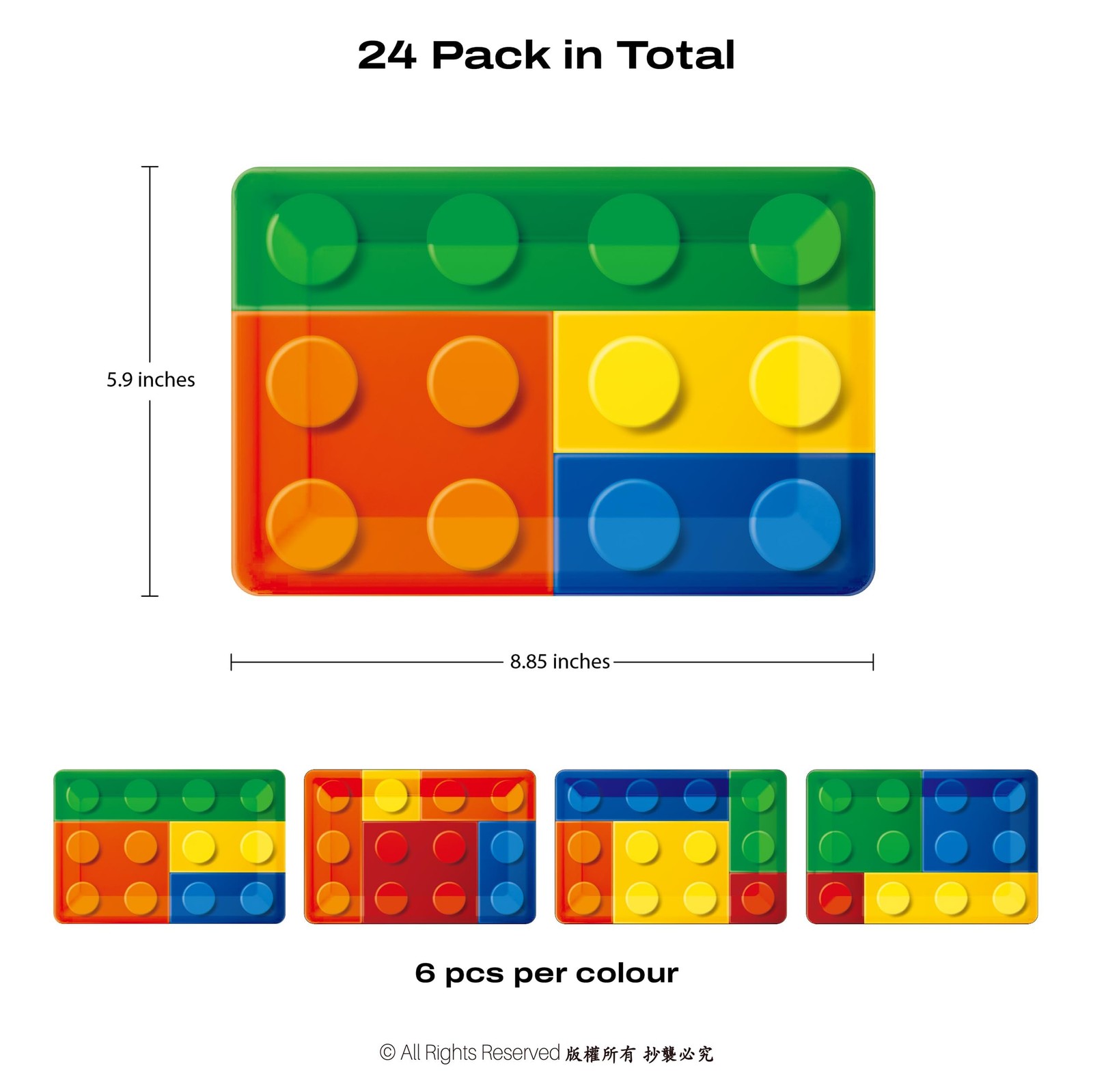 Building Blocks Birthday Plates Rectangle Disposable Paper Plates for Buildin... gallery