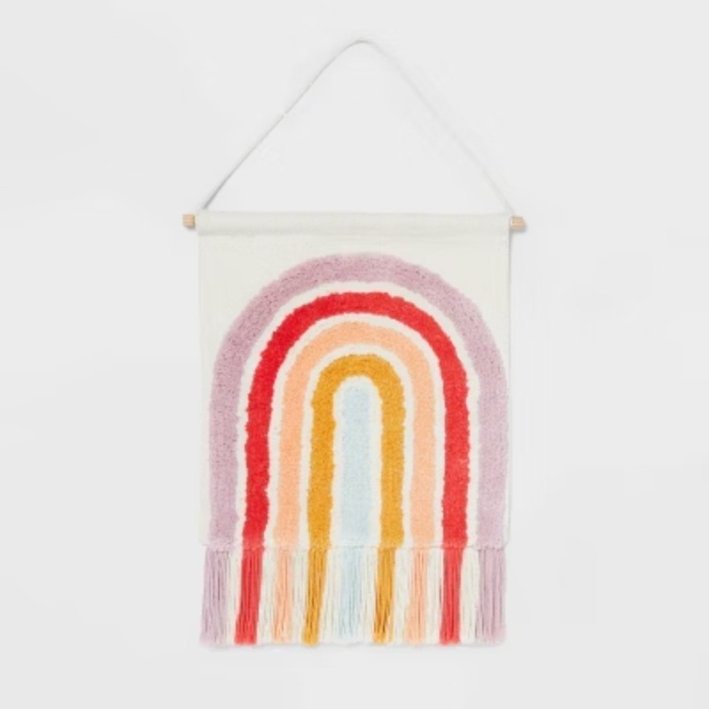 Rainbow Kids' Tapestry Multicolored Cotton Wall Art gallery