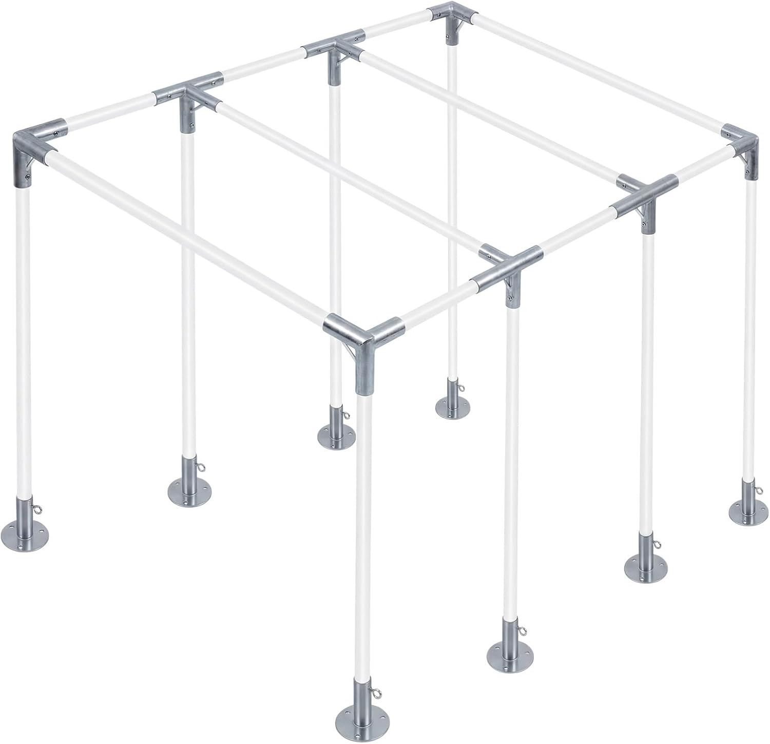 8-Leg Lean-To Canopy Fittings for under 1-3/8" Pipes, 16 Pcs Lean to Carport Fra gallery
