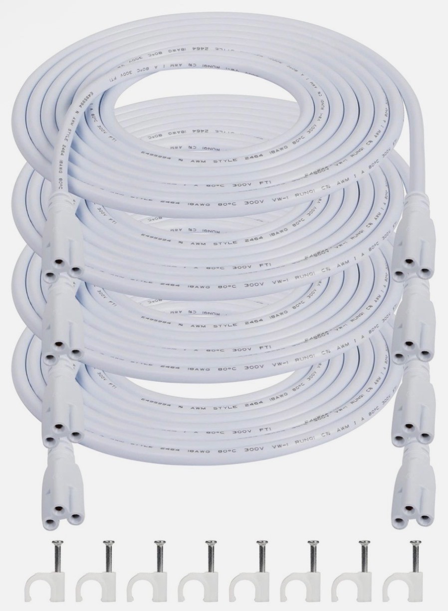 SinLoon UL-LP Certification T5 T8 LED Lamp Connecting Wire 3m (4 pack) gallery