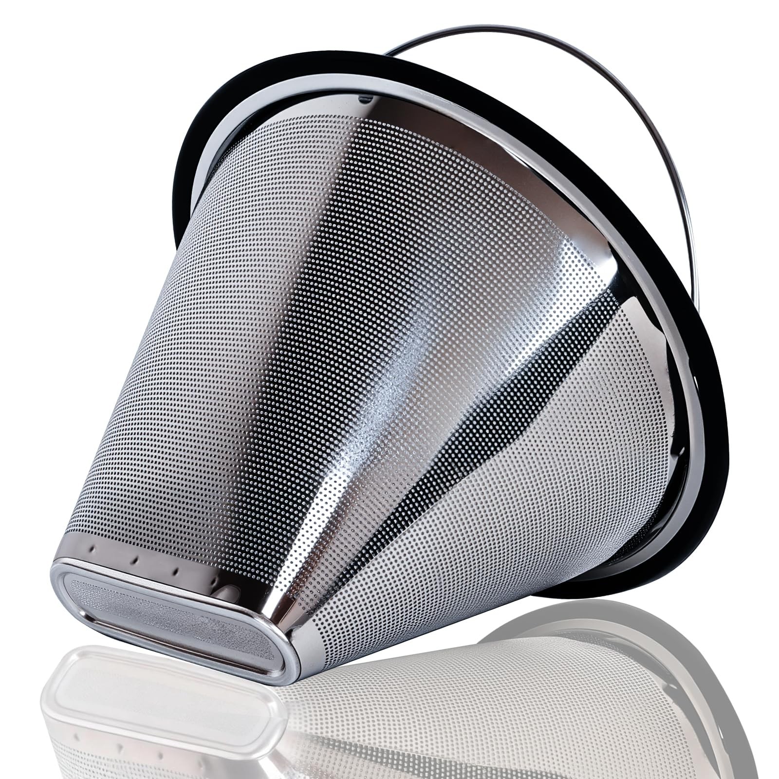 Reusable Stainless Steel Coffee Filter No 4 for Moccamaster KBGV KBT, Compatible gallery