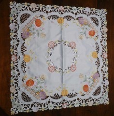 Floral Easter Square Springtime Tablecloth 33″ Square