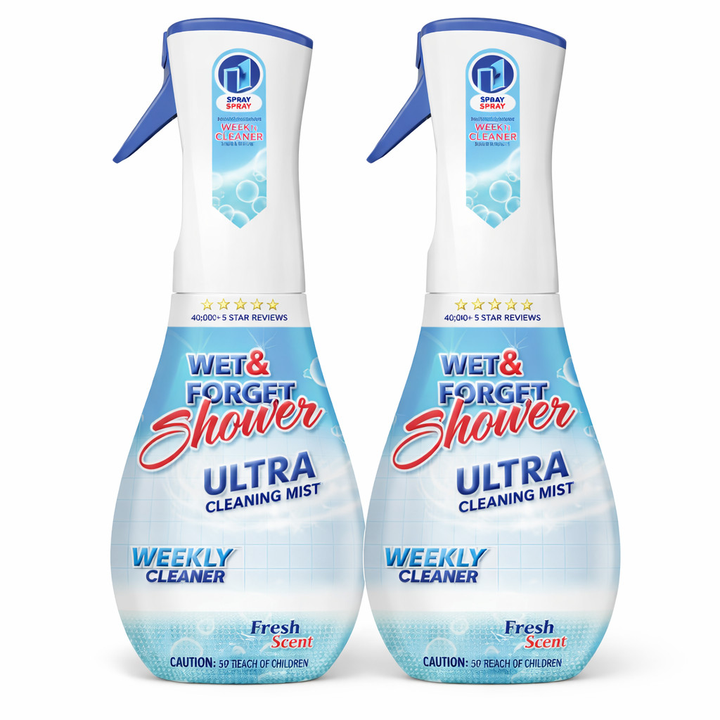 (2 pack) Wet & Forget Shower Ultra Cleaning Mist, Fresh Scent, 16.9 fl oz gallery