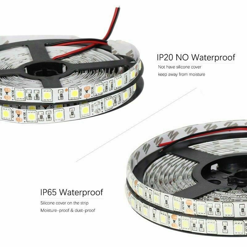 16FT LED Strip Light 3528 SMD RGB 300Leds Waterproof IR Controller 12V ROPE US gallery