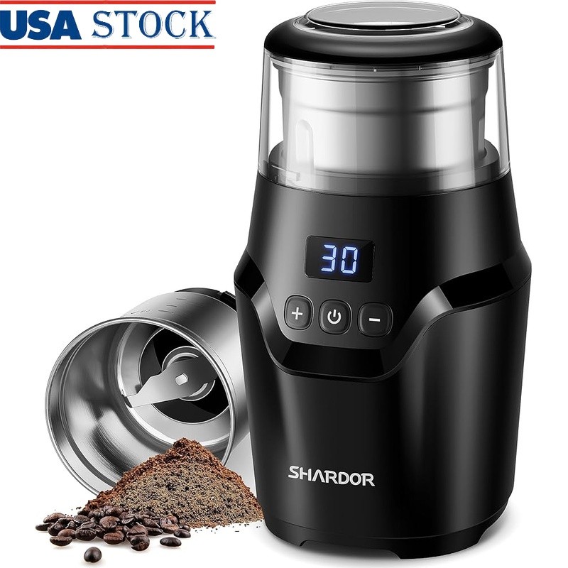 Smart Coffee Grinder Adjustable Silent Stainless Steel Removable Cup 63dB New gallery
