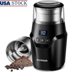 Smart Coffee Grinder Adjustable Silent Stainless Steel Removable Cup 63dB New