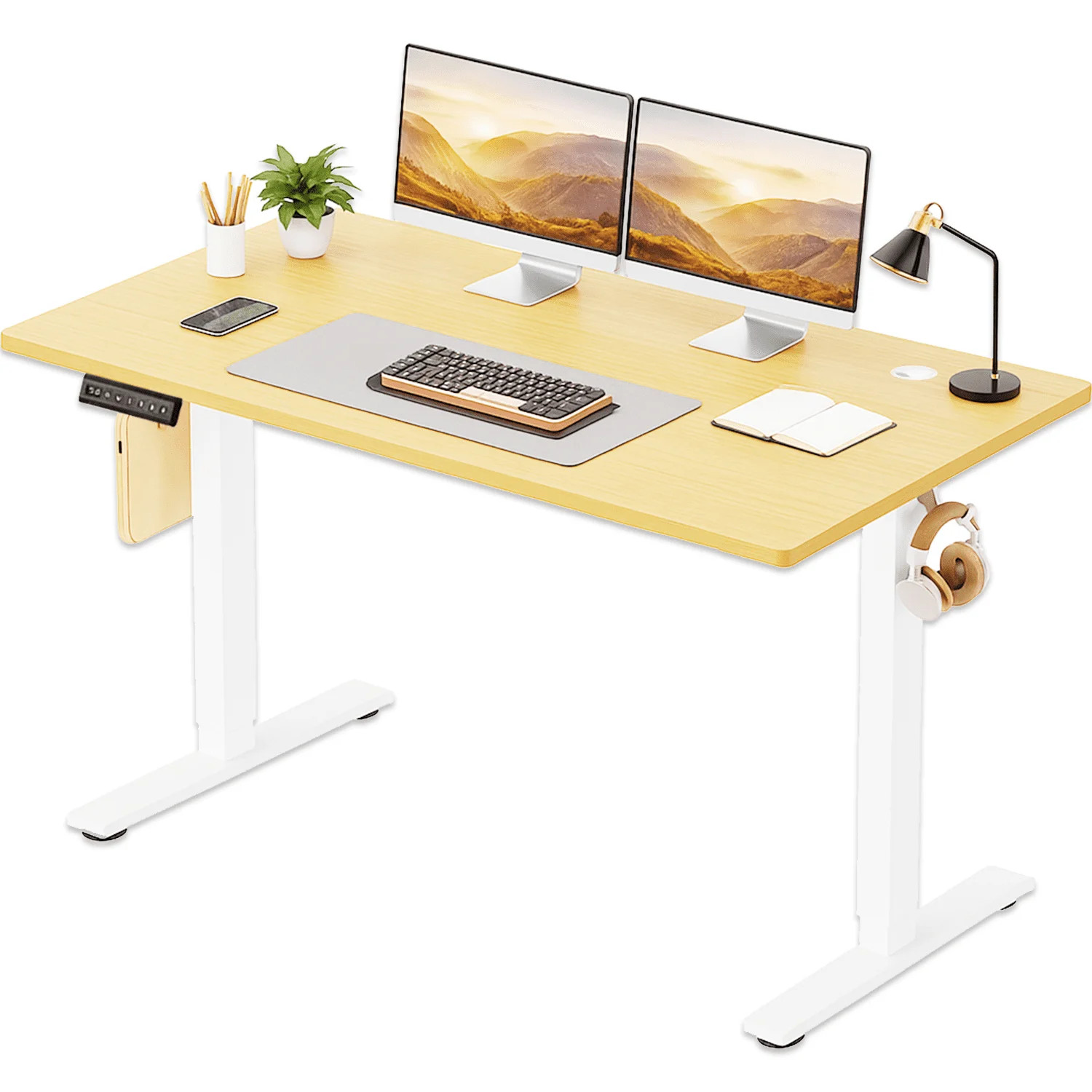 CONCETTA Electric Standing Desk, 55''x24'' Height Adjustable Desk, Home Office D gallery