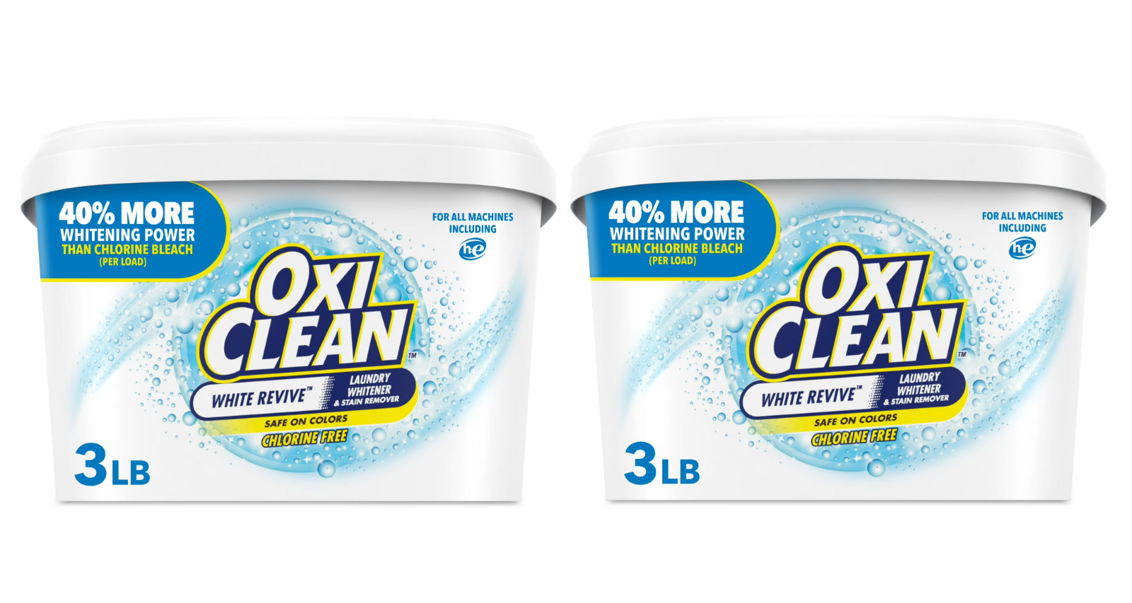 OxiClean White Revive Laundry Whitener, 3 lb PACK OF 2 gallery