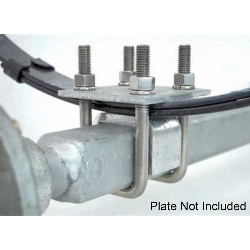 A.A Square U Bolt with Hardware for 1/2 D x 3-1/16 W x 4-5/16 Inch, Silver gallery