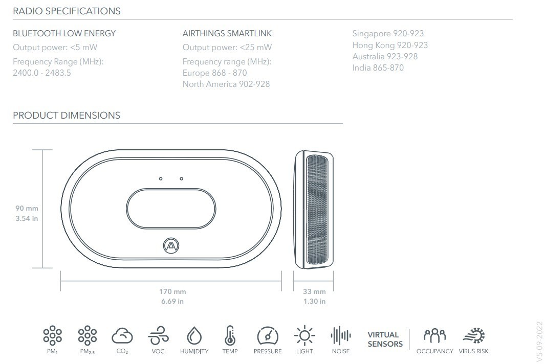 Airthings View Plus 2969 Business for Smart Air Quality Monitor-Free Shipping gallery
