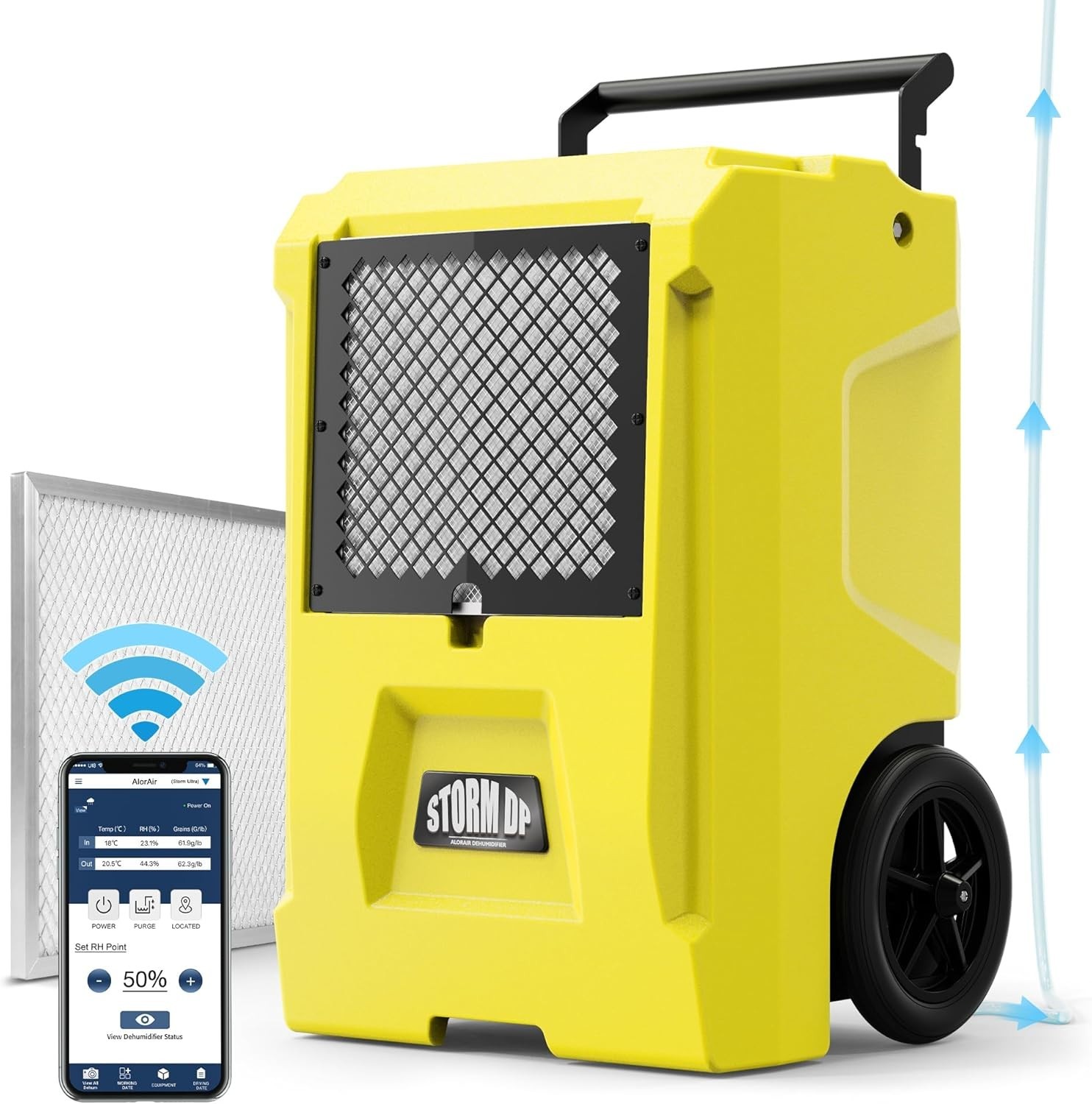 ALORAIR 110 PPD Commercial Dehumidifiers APP Control Basement Dehumidifier gallery
