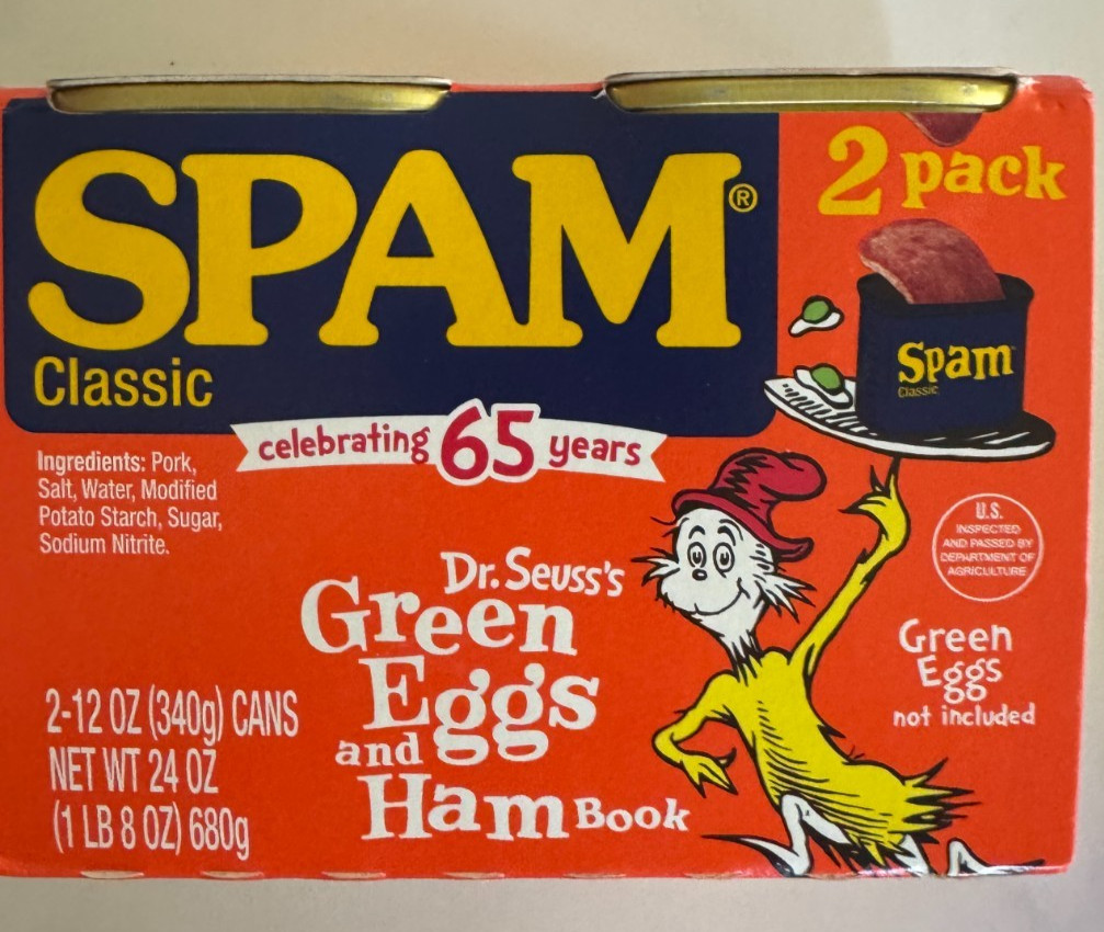 Green Eggs & Ham SPAM Limited Edition (Two 12oz Cans) (6/2028) FREE SHIPPING! gallery