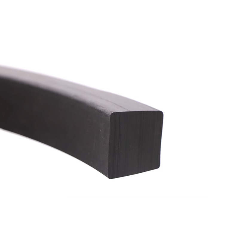 NBR Nitrile Rubber Square Sealing Strip Black Solid 6mm-60mm Thick Oil-Resistant gallery