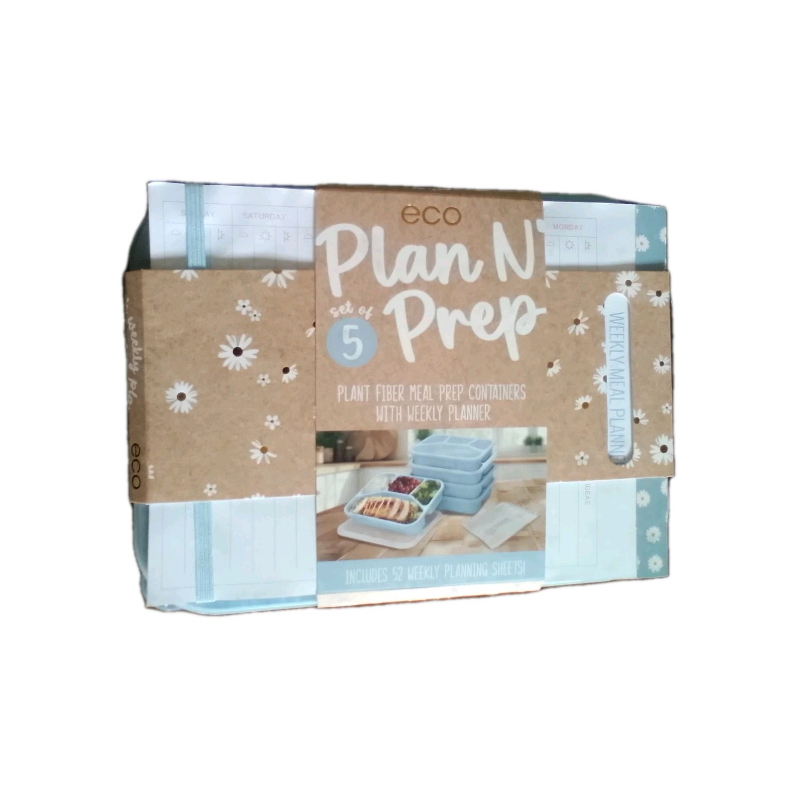 Plant Fiber Meal Prep Containers Set Of 5 With Weekly Planning Sheets gallery