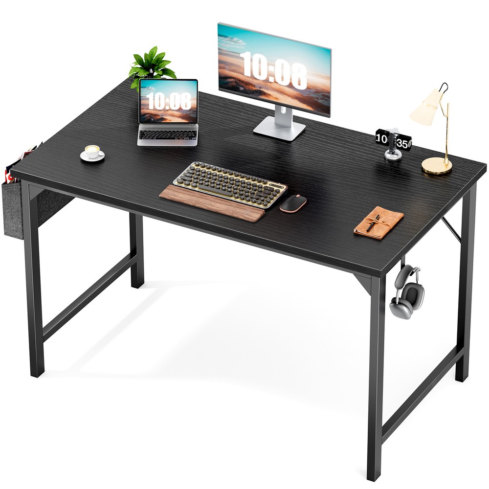 Computer Desk with Storage and Hook for Home Office-Available in 40/47/55/63inch