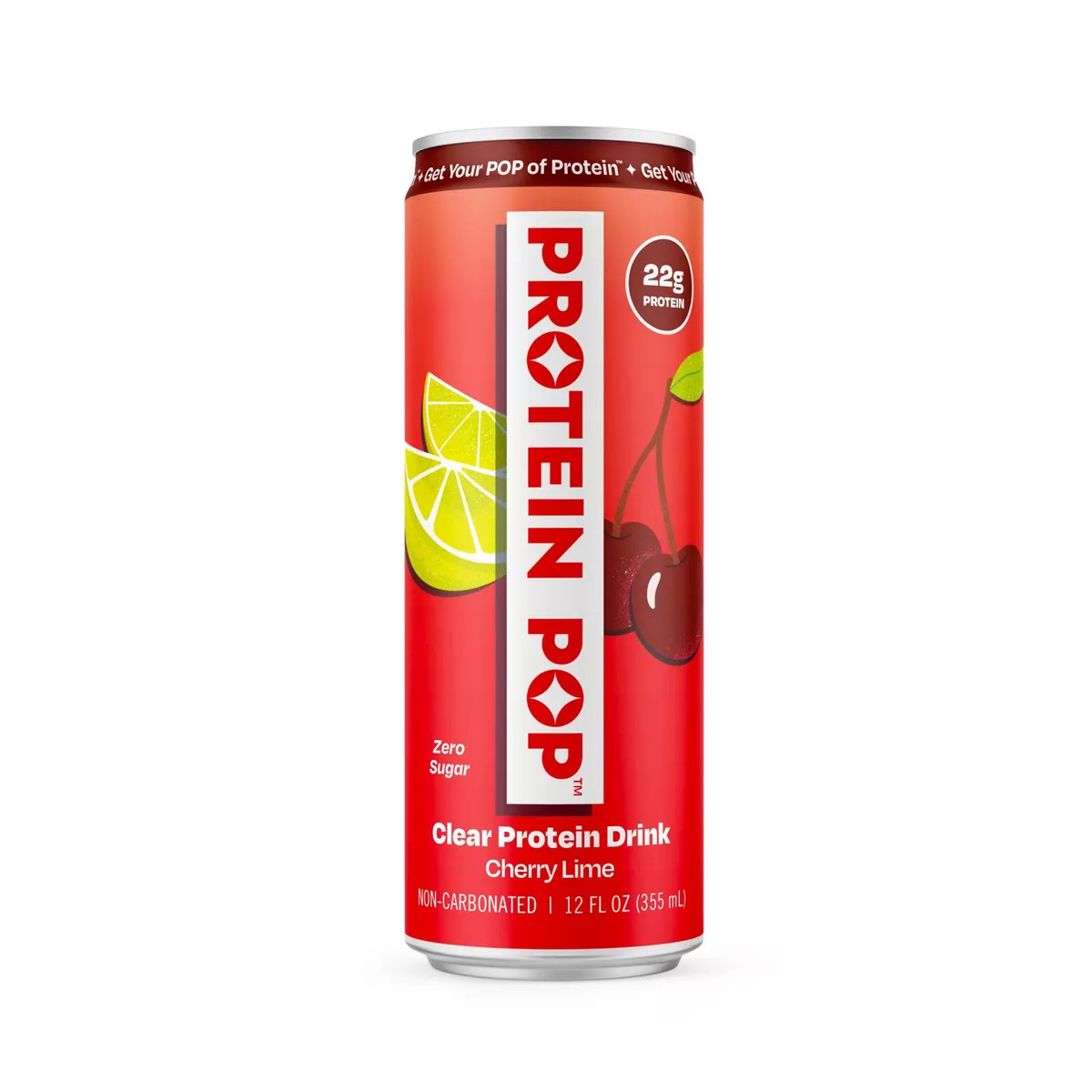 Protein Pop Cherry Lime Flavoured Water - 12 Fl Oz gallery