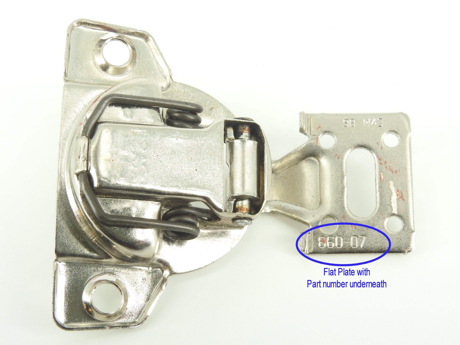 Grass 860 flat plate Replacement hinge - NEW - Sold in Pairs 860- 05 06 22 34 35 gallery