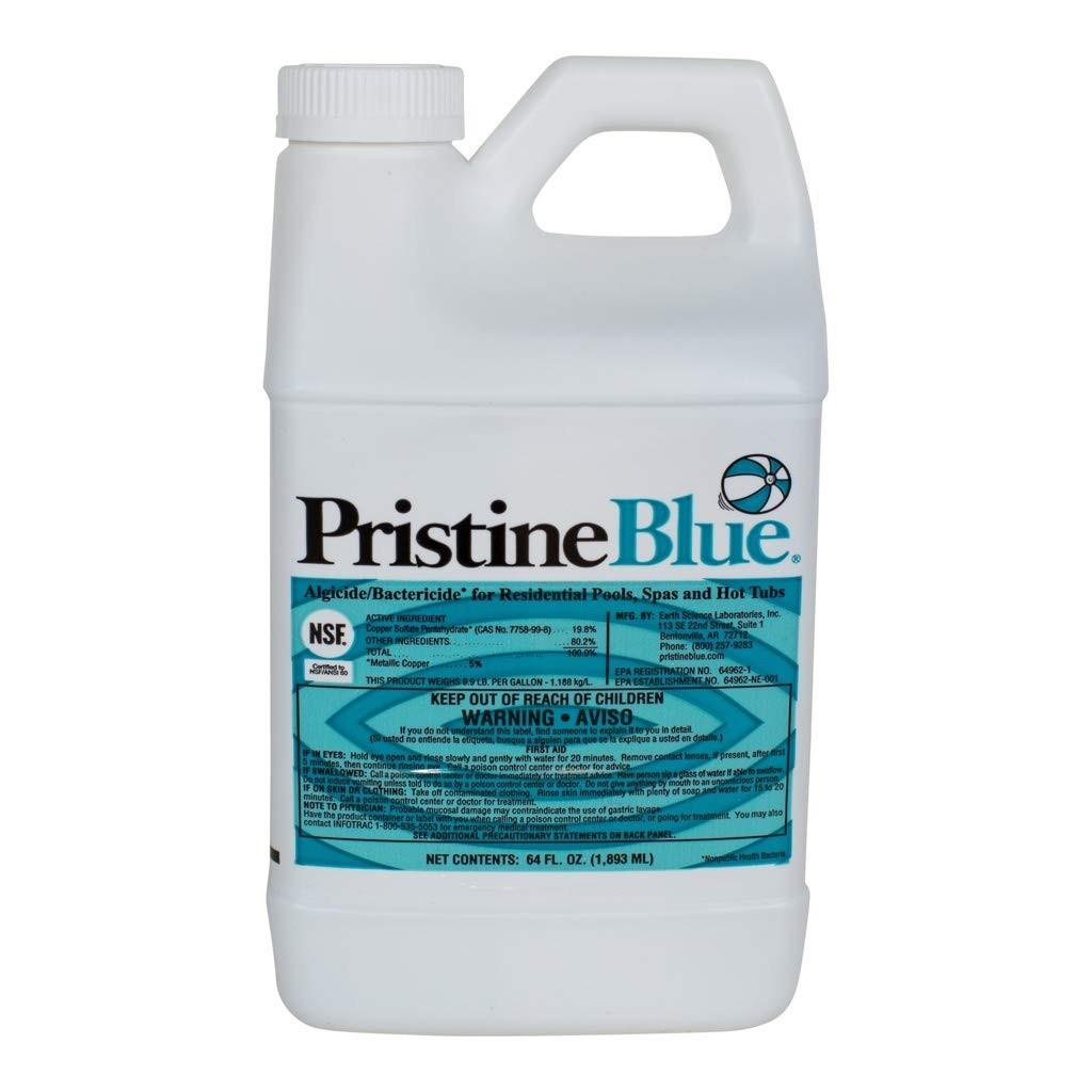 Earth Science Pristine Blue 64 oz Pool and Spa Algaecide Water Treatment Liquid gallery