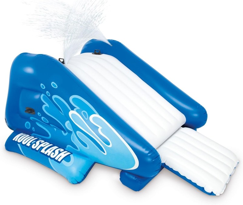 Intex Kool Splash Inflatable Water Slide Swimming Pool Play Center with Built in gallery
