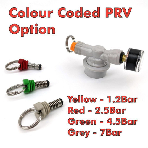 Ball Lock Adjustable Pressure Relief Valve | Quick Disconnect (QD) | Pull Ring P gallery