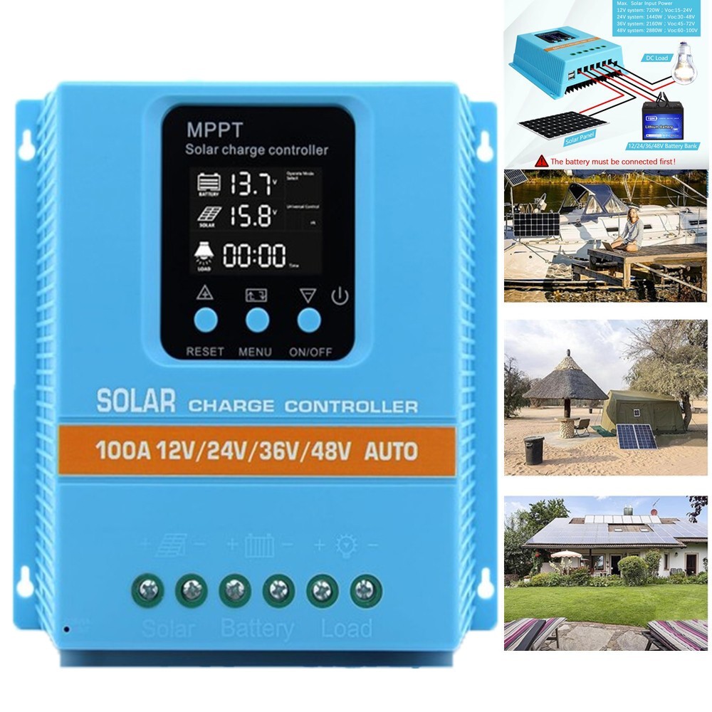 4800W 100A MPPT Solar Charge Controller 12V/24V/36V/48V Battery PV Regulator NEW gallery