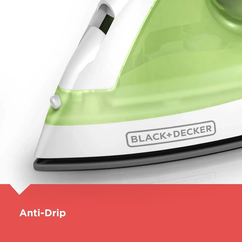 Black+Decker Steam Iron Clothes Easy Steam With Compact Garment Portable IR02V-T gallery
