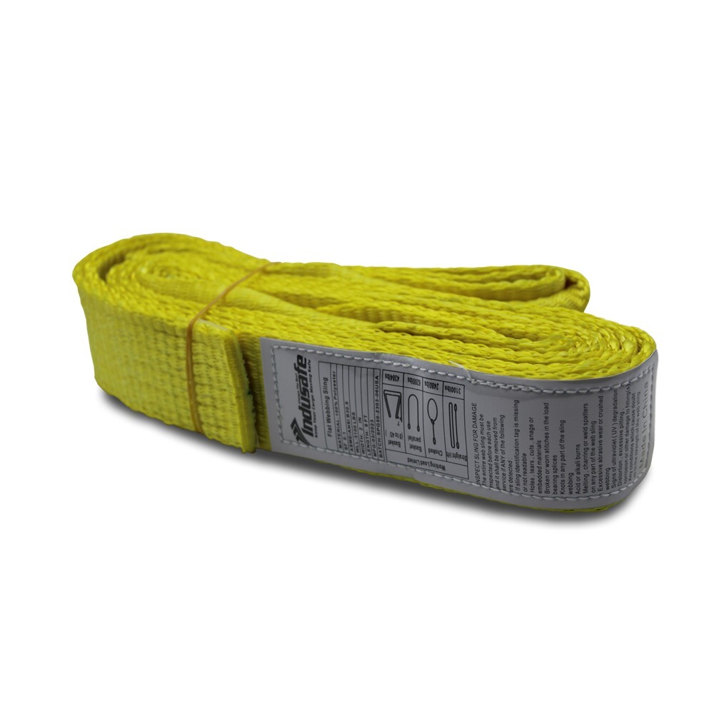 Indusafe Twisted Eye Lifting Sling Straps Industrial Web Sling 3100LBS 3/6/9 FT
