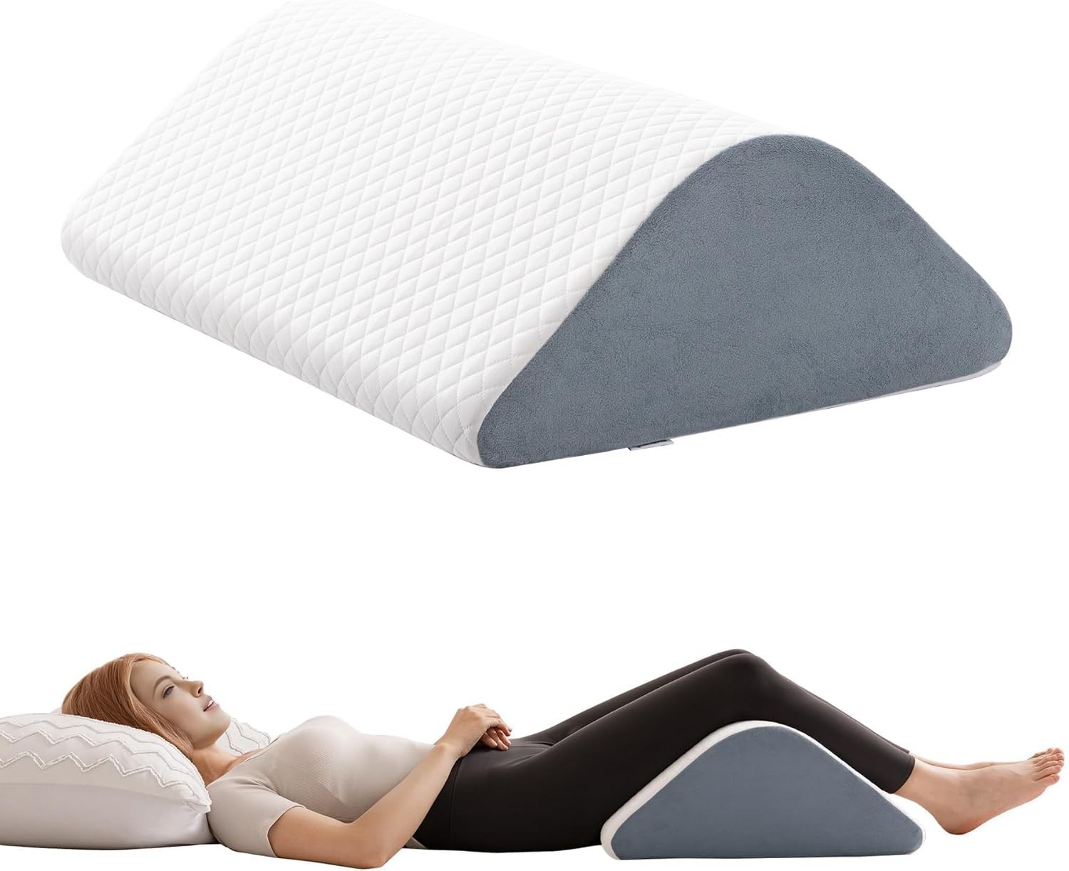 Knee Wedge Pillow Support for Post Surgery Back Hip Pain Leg Elevation gallery