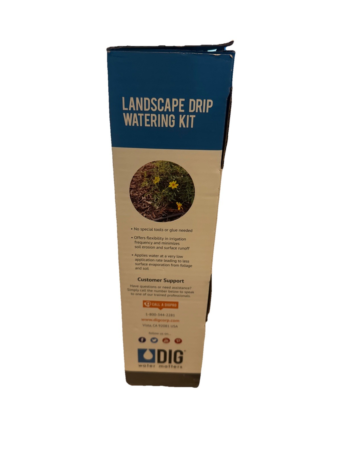 DIG Landscape Drip Irrigation Watering Kit 150 sq. ft. UV Resistant G77AS Black gallery