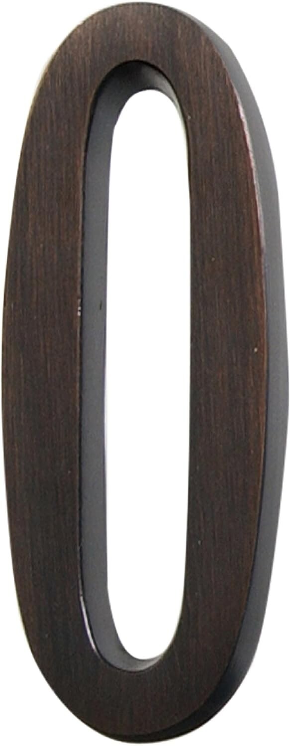 Hillman Distinctions 4-In. Adhesive Bronze House Number 0 gallery