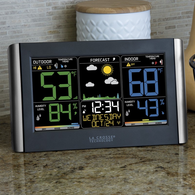 C85845 La Crosse Technology Wireless Color Weather Station with TX141TH-BV3 NIB gallery