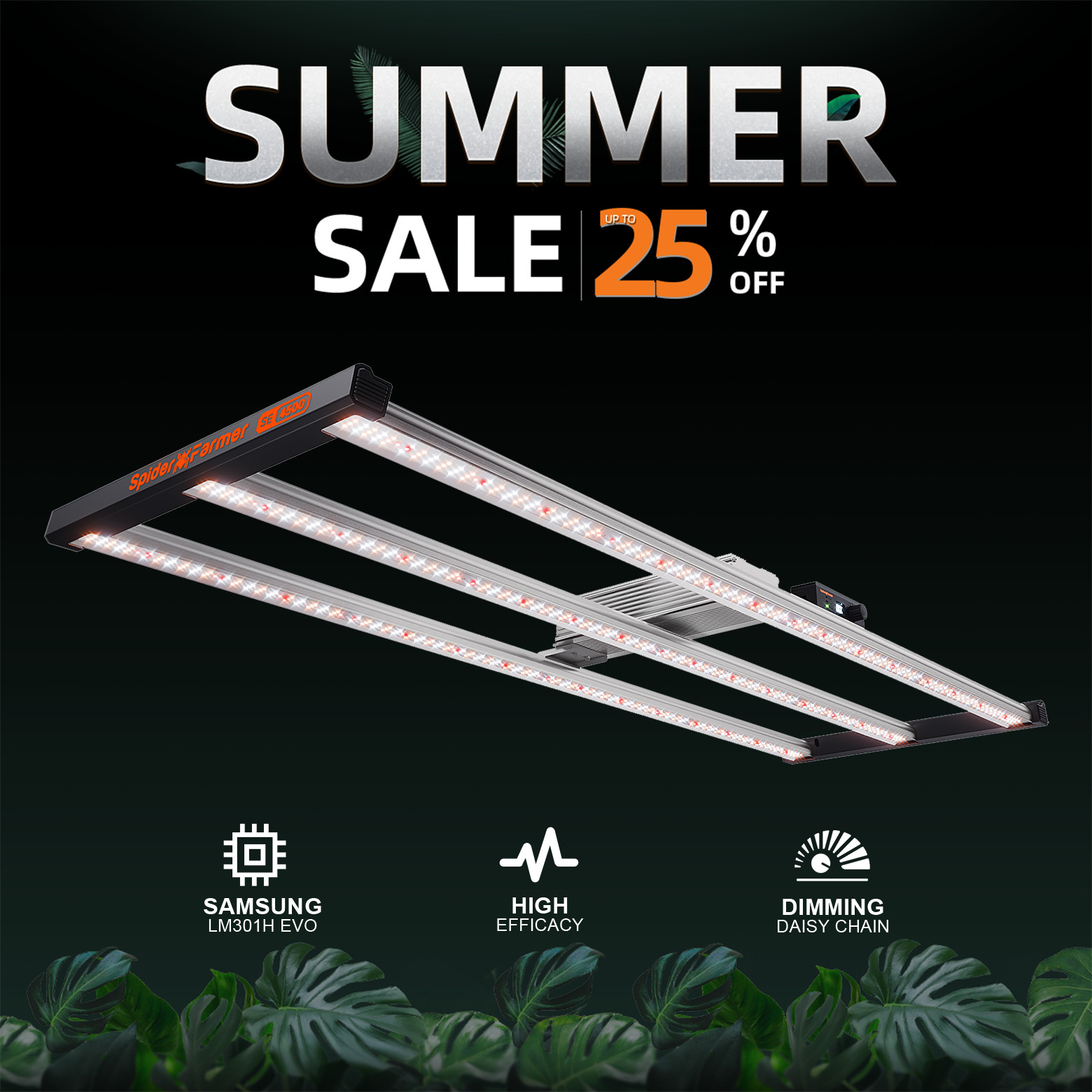 Spider Farmer SE4500 LED Grow Light Full Spectrum Samsung LM301H EVO Hydroponics gallery