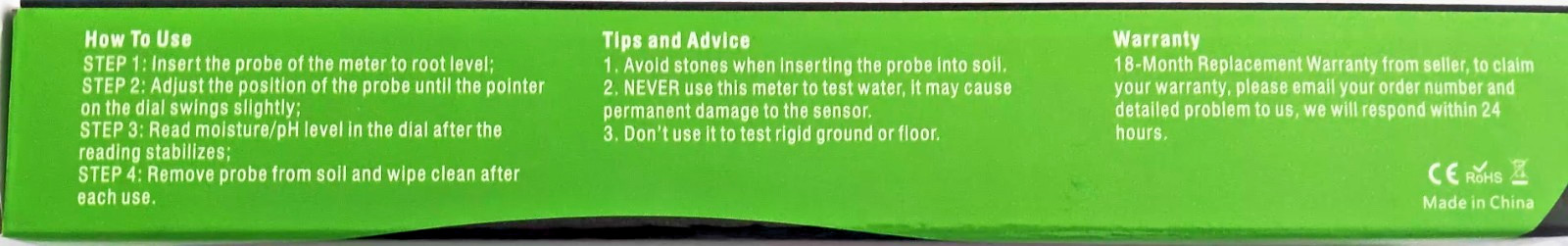 SZHLUX Soil Moisture/Light/pH Tester New In Box gallery