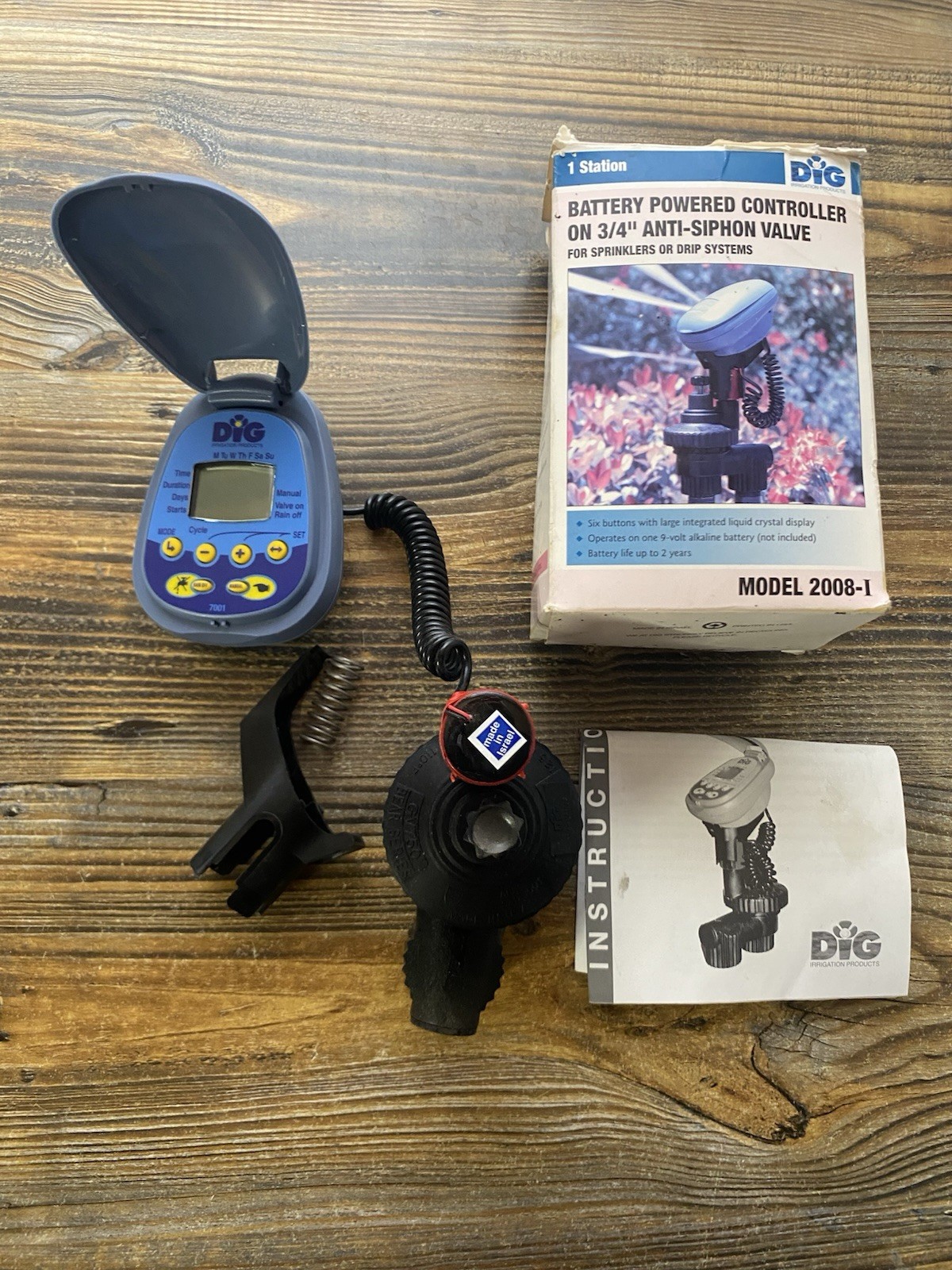 DIG RBC8000 Battery Powered Digital Controller with 3/4" Anti-Siphon Valve gallery