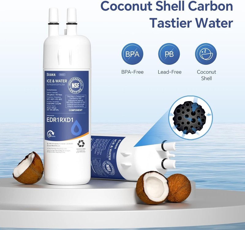 Refrigerator Water Filter Replacement for EDR1RXD1 Filter 1 W10295370A 1-Pack US gallery