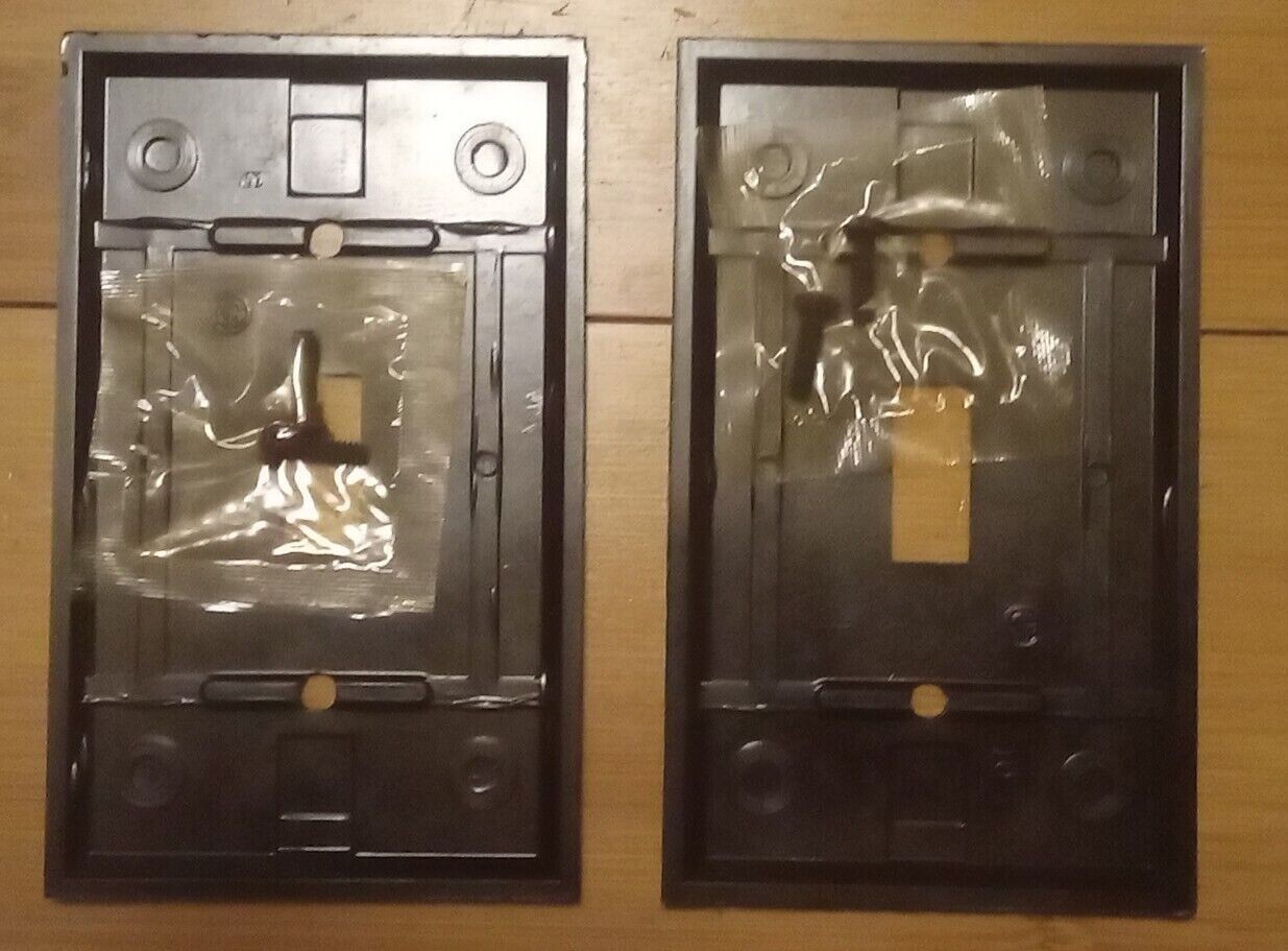 2-PK VINTAGE Sierra Light Switch WALL PLATE Toggle BROWN BAKELITE NEW 91071 gallery