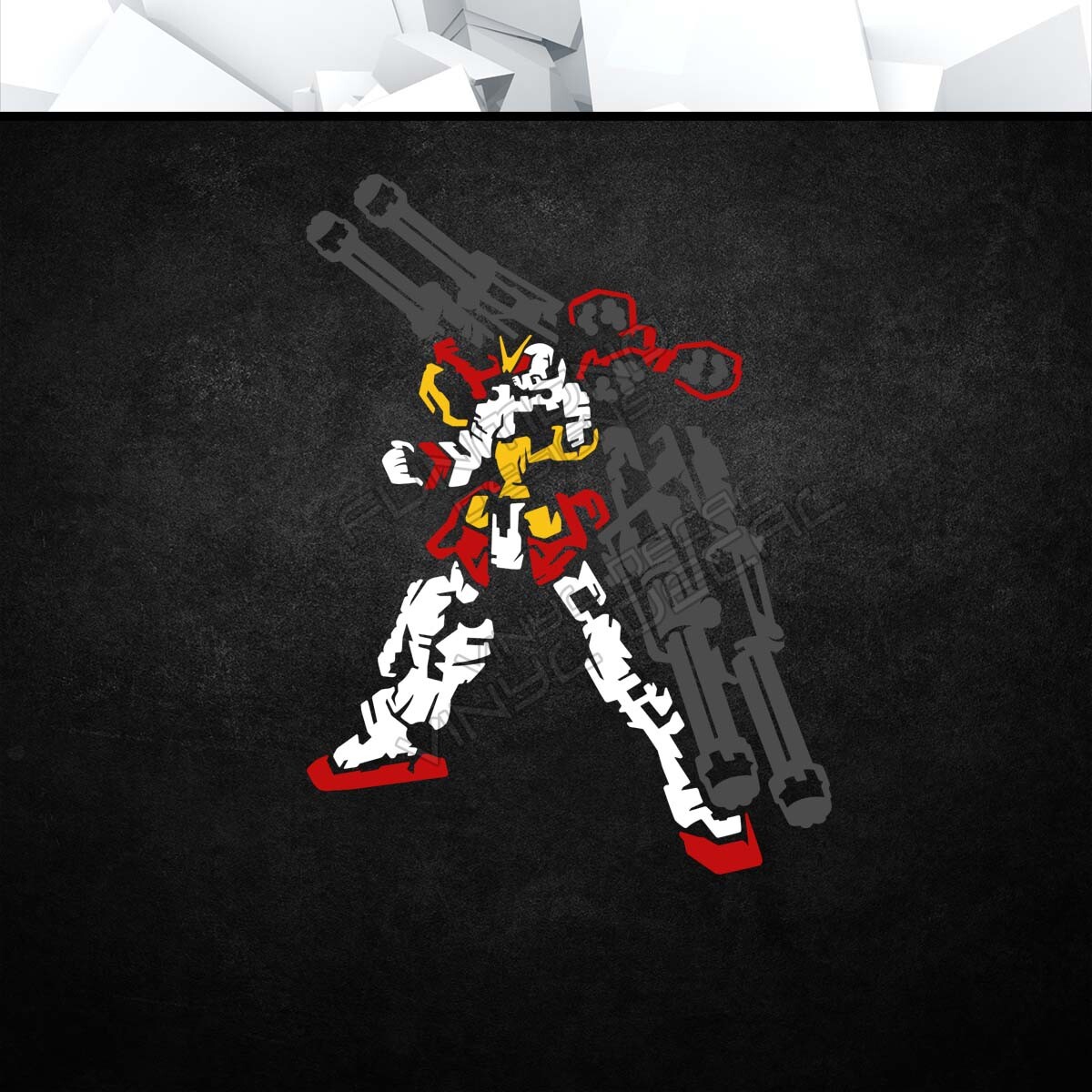 Gundam Heavyarms Customized Vinyl Decal (Anime Mecha Car Laptop PC Tower Decor) gallery