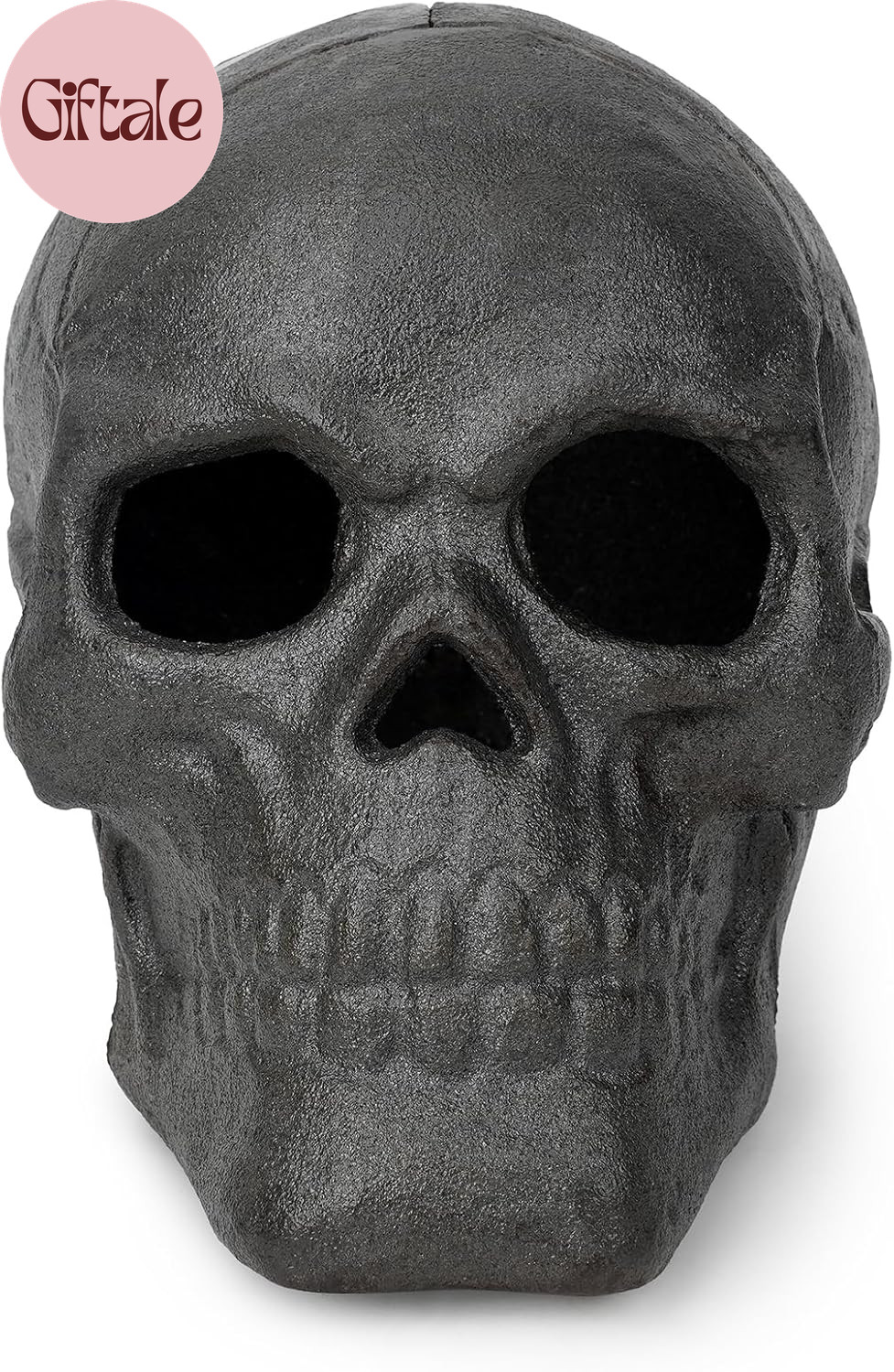 Fire Pits 10" Imitated Human Metal Skull Decoration for Indoors Outdoors Campfir gallery