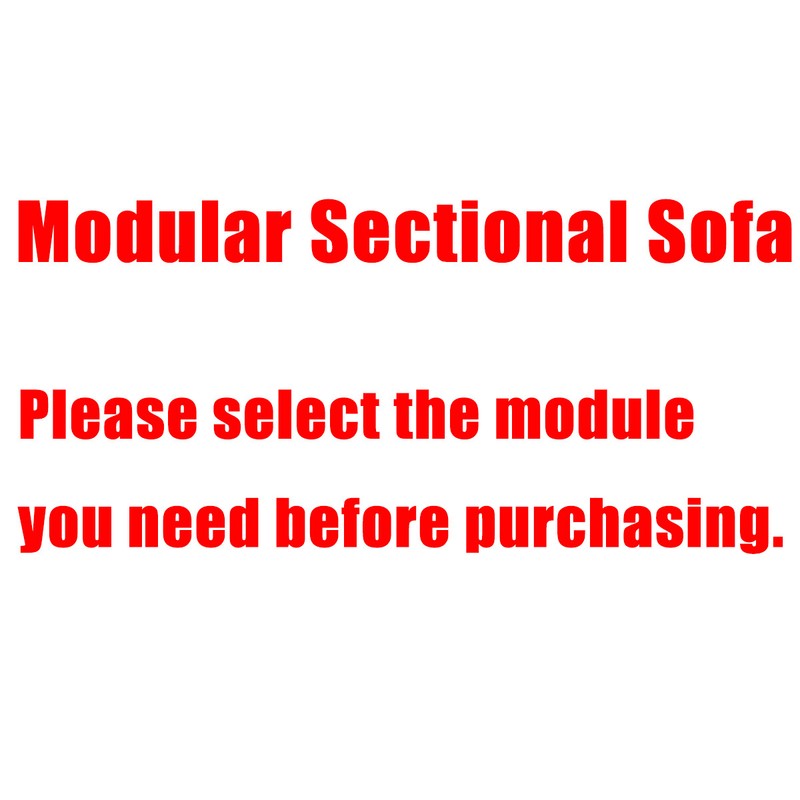 7 Pieces Modular Sectional Sofa L-Shaped Couch Modern Fabric Upholstered lounge gallery