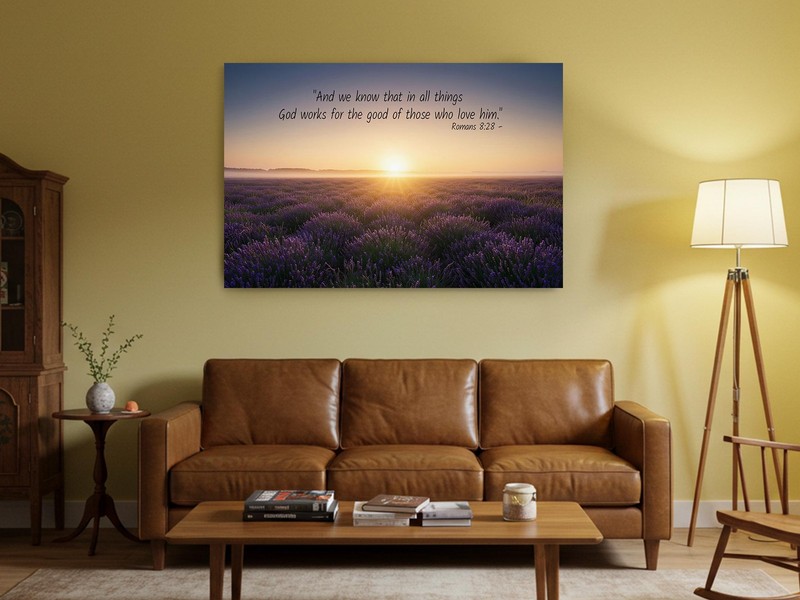 Romans 8:28 Canvas Christian Scripture Art Bible Verse Faith Wall Decor gallery