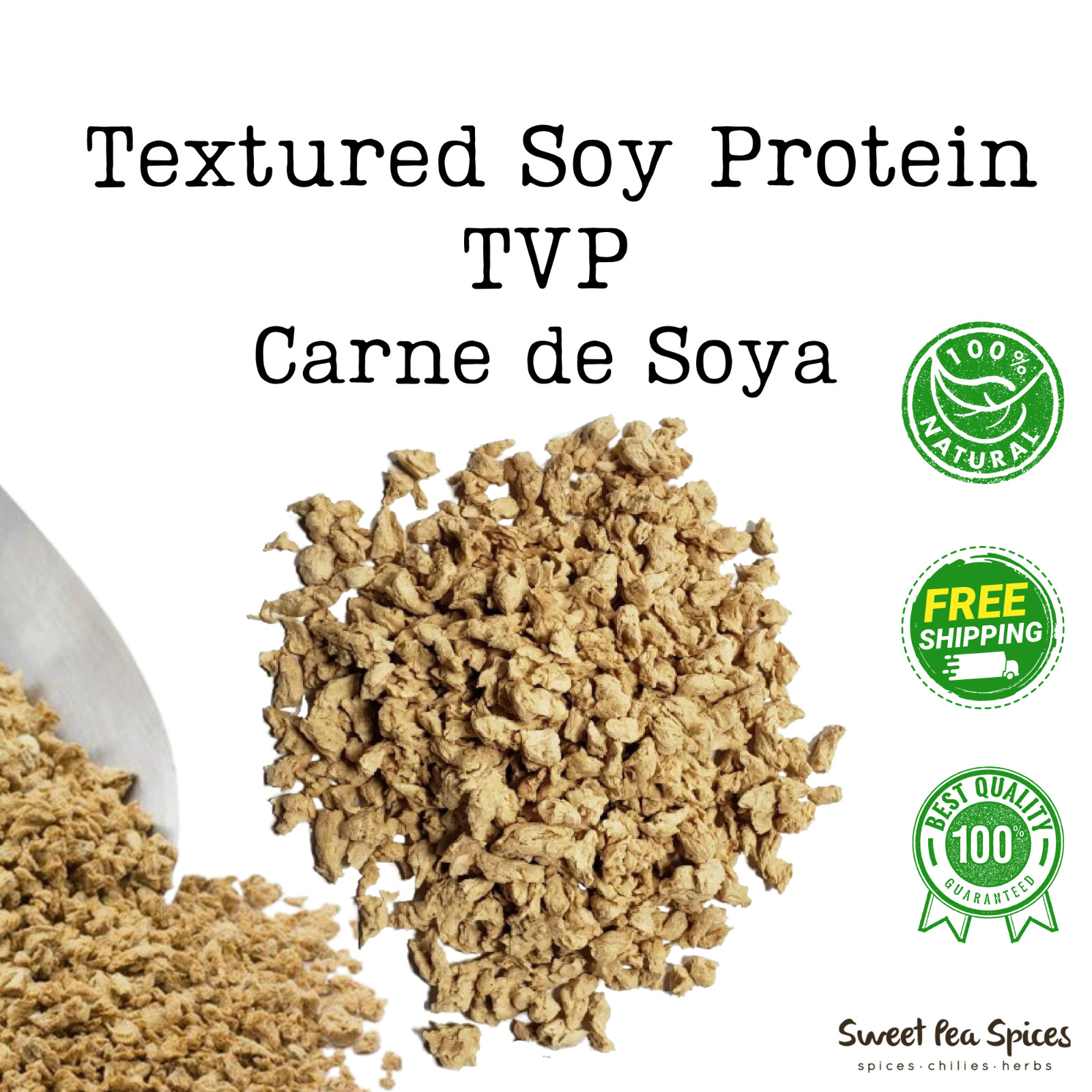 Vegetable Protein Chunks - Bulk - Vegetarian Unflavored Soy TVP Meat Substitute gallery